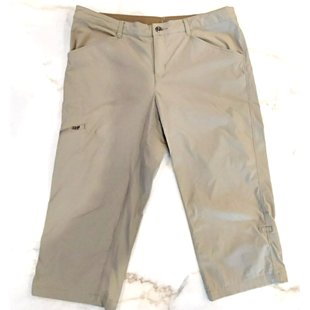 Patagonia Women's Capri Pants Size 14 Khaki Outdoor Hiking Activewear